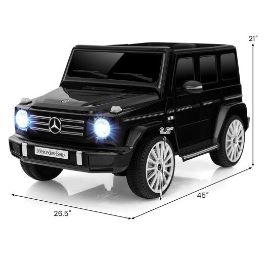 12V Battery Powered Mercedes-Benz G500 Kids Ride-on Car-Black
